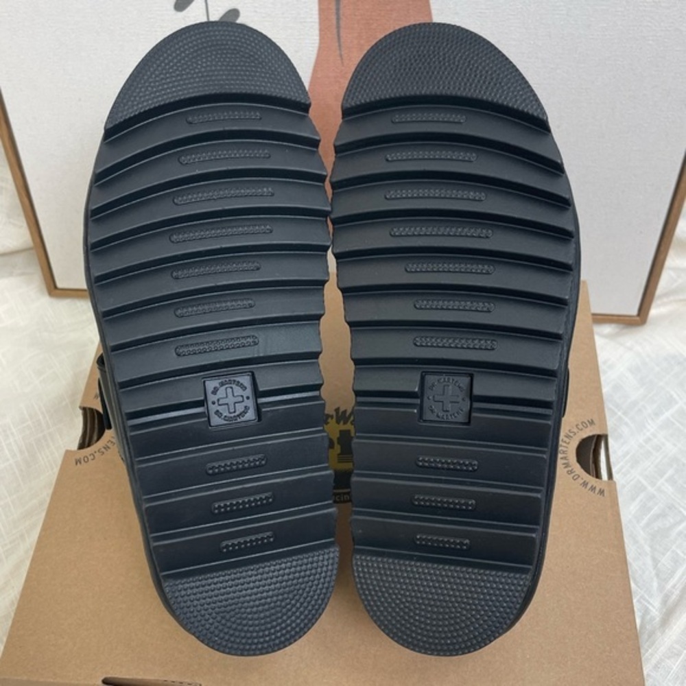 Dr. Martens Myles Brando Leather Buckle Slide Sandals View 4